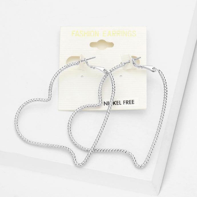 Heart Hoop Earrings