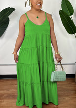 Load image into Gallery viewer, Summer Maxi Sundress-Green