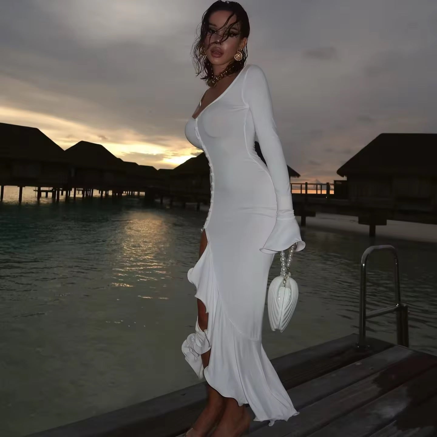 Button Down Maxi Dress