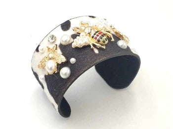 Leopard Bee Cuff