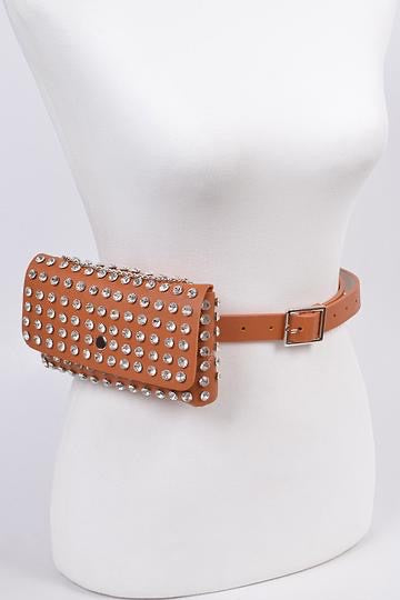 Waist Bag Belt Fanny Pack - Tan