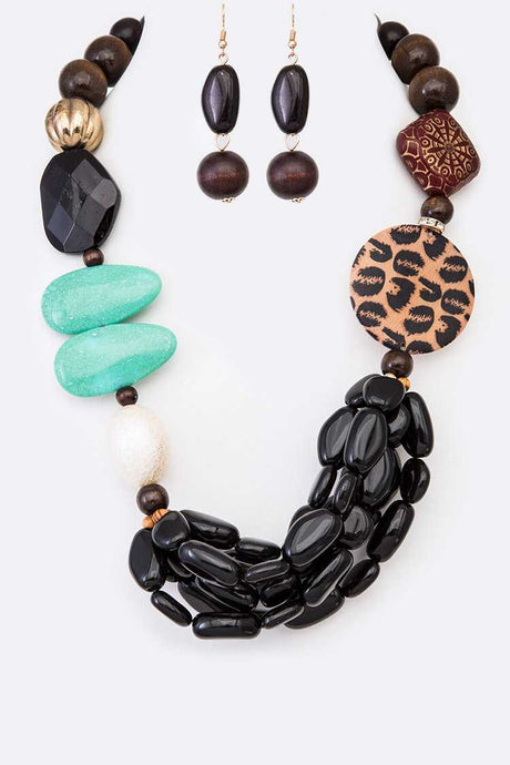 Mix Media Necklace Set