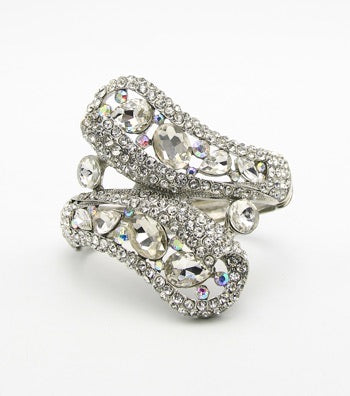 Clear Crystal Wrap Bracelet