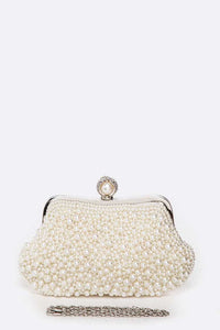 Evening Pearl Clutch
