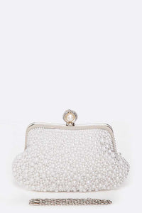 Evening Pearl Clutch