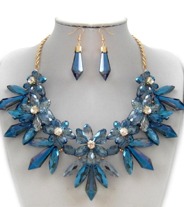 Crystal Flower Diamond Blue
